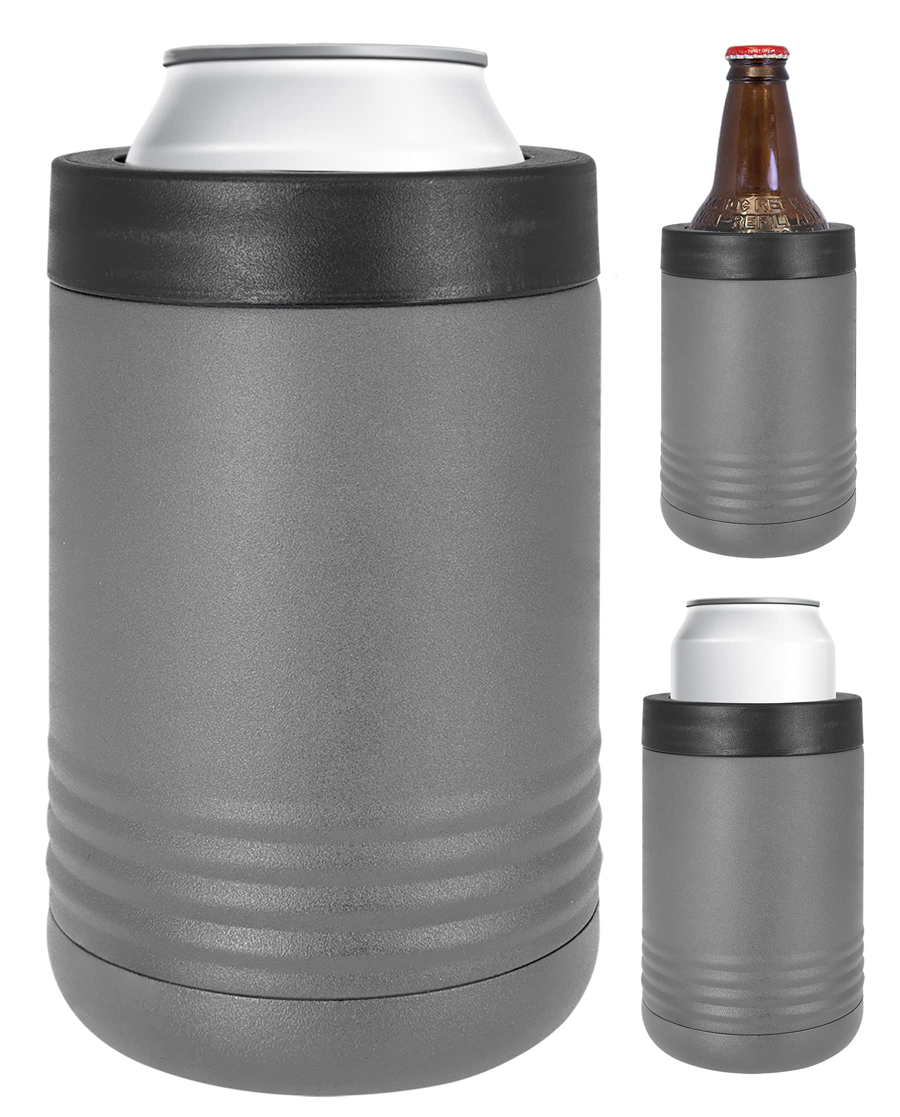 Suporte Para Bebidas Ez Custom Gift Em Aço Inoxidável 350ml Cinza