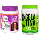 Kit Misturinha Ativador De Cachos E Gelatina Salon Line