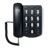 Telefone Fixo Com Fio Tok Facil Preto Intelbras Com Discagem Rapida