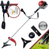 Roçadeira Podador De Grama À Gasolina Cg520p-tb 2t 52cc 2,2hp De Alta Performance Com Carretel E Faca 2 Pontas + Extra Faca 3 Pontas E Faca 40 Dent