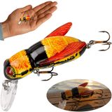 Isca Artificial Rebel Bumble Bug Bee Abelha Amarela/preta F74-10 Pequena 3,7cm 3g Para Tilápia Black Bass