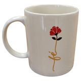 Caneca Creme Dizeres 300ml Café Chá Escritório