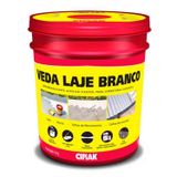 Veda Laje Branco 18l - Emulsão Impermeabilizante Elástica Acrílica - 300g A 400g/m²