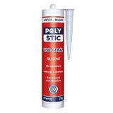 Silicone Branco Polystic 250g Multiuso Para Vedação E Calafetagem - Resistente À Umidade E Raios Uv