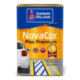 Tinta Acrílica Novacor Piso Premium Branco Fosco 18 Litros Resistente Ao Tráfego Interior/exterior
