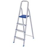 Escada Alumínio 4 Degraus 134cm Mor - Doméstica Leve E Durável