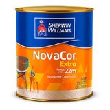 Tinta Acrílica Fosca Novacor Para Paredes - Base E - 1/4 - Rendimento 178m² A 265m² - Secagem Rápida