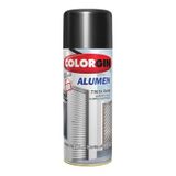 Spray Alumen Preto Fosco 350ml - Tinta Acrílica Para Alumínio E Metais - Colorgin