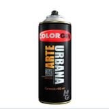 Spray Arte Urbana Cinza Neblina 979 - Colorgin Tinta Acrílica Fosca Para Alvenaria, Madeira E Metal