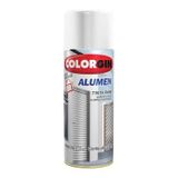 Spray Alumen Branco 7004 Colorgin Tinta Acrílica Spray Alumínio Acabamento Metálico Brilhante Fosco