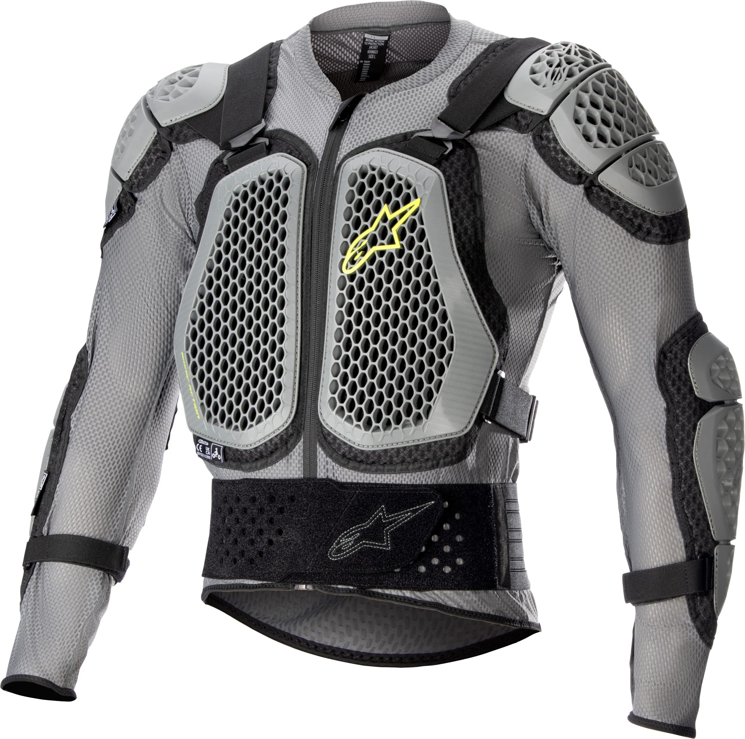 Blusão De Proteção Alpinestars Bionic Action V2 Cinza/preto Xl