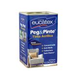 Tinta Acrílica Econômica Camurça Imperial Fosco 18l Eucatex Alvenaria Interna Rendimento Até 90m²