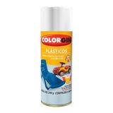 Spray Plástico Branco Fosco 350ml - Colorgin Para Plásticos, Pvc, Acrílicos E Mais