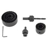 Kit Serra Copo 11 Peças Aço Carbono 19/22/25/28/38/44/51/64mm - Para Madeira, Fibra E Plástico