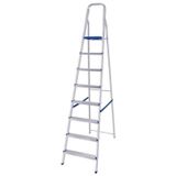 Escada Alumínio 8 Degraus 219cm Mor - Doméstica Leve E Durável