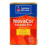 Tinta Acrílica Novacor Para Paredes Acetinado Branco 1l