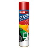 Spray Decor Multiuso Metálico Vermelho 360ml - Colorgin - Uso Interno E Externo