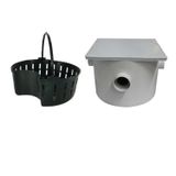Caixa De Gordura Quadrada 250x180x50x40mm Com Cesto - Pvc Rígido - Plastipan