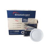 Prato Raso 15cm Branco Para Sobremesas Cristalcopo Com 1.000 Unidades