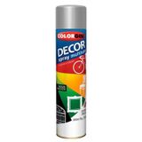 Spray Decor Multiuso Alumínio 360ml - Colorgin Para Metal, Madeira, Gesso E Cerâmica