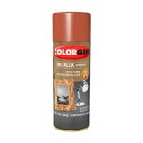 Spray Metallik Interior Cobre 350ml - Tinta Acrílica Para Decoração De Objetos Em Ambientes Internos