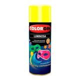 Spray Luminoso Amarelo 350ml - Tinta Acrílica Para Decoração Com Efeitos Luminosos