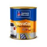 Tinta Acrílica Novacor Piso Premium Azul Fosco 900ml - Resistente Ao Tráfego - Interior/exterior