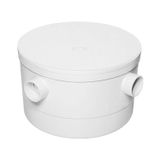 Caixa Gordura Redonda 250x150x50mm Com Tampa - Pvc Resistente - 7 Entradas 40mm - Saída 50mm