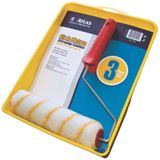 Kit Pintura Antirrespingo Eco. 2003 Atlas Com Bandeja 23cm, Suporte Para Rolo 23cm Rolo Poliéster
