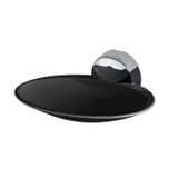 Saboneteira Lavello Preto/cromado 4,5x13x11cm - Herc Abs Cromado Pino Antigiro