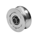 Roldana Ferro Fundido Maciça 70mm Cano 1/2&#39; Bucha - Uso Em Portões - Ferrosul