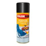 Spray Colorgin Preto Fosco Para Plásticos Pvc Madeira Metal - 350ml