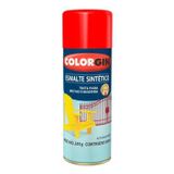 Spray Esmalte Sintético Vermelho (730) 350ml - Colorgin Para Ferro, Madeira, Metal E Mais