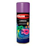 Spray Luminoso Violeta 350ml - Tinta Acrílica Para Decorar Com Efeitos Luminosos