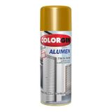 Spray Alumen Bronze Colorgin 1001 350ml - Tinta Acrílica Metálica Para Alumínio E Metais