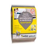 Rejunte Porcelanatos E Cerâmicas Preto Grafite 1kg - Resistente A Fungos - Quartzolit