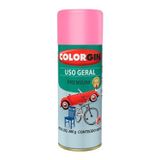 Spray Tinta Rosa Uso Geral Para Bike - Colorgin 400ml