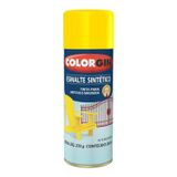 Spray Esmalte Sintético Amarelo (737) 350ml - Ideal Para Ferro, Madeira, Metal E Mais