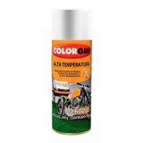 Spray Alta Temperatura Branco Fosco 600°c Para Escapamentos E Chaminés - Colorgin