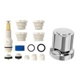 Kit Reparo Para Registro C50 9 Em 1 - Blukit - Vedantes, Anéis O&#39;ring, Volante E Canopla