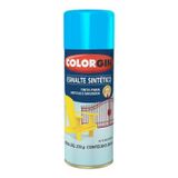 Spray Esmalte Sintético Azul Médio (740) - Colorgin 350ml Para Ferro, Madeira, Metal E Mais