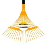 Vassoura Aço Regulável 22 Dentes Para Jardim - Altura 2,5cm Largura 27,5cm Comprimento 37,5cm
