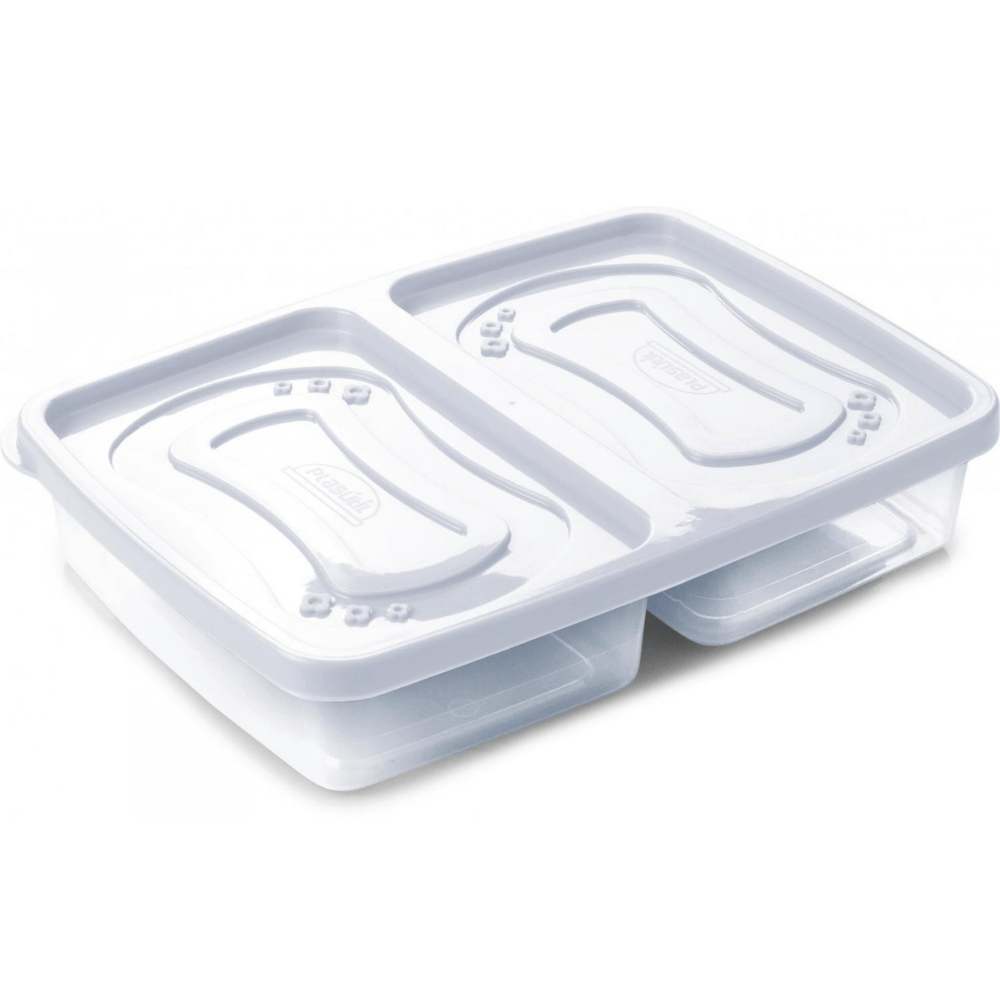 Pote Clic Retangular 2 Divisórias 24x17x5cm Plasutil