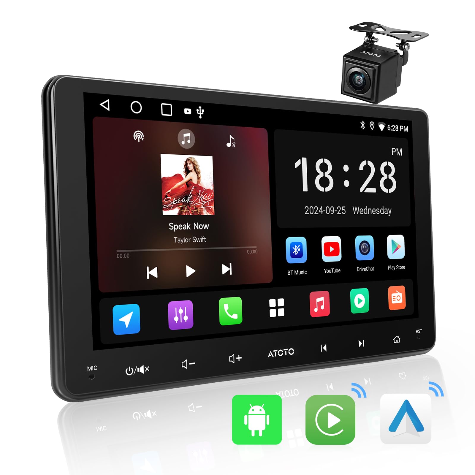 Estéreo Automotivo Atotozone A5l 9 Com Tela Sensível Ao Toque Android 2gb/32gb