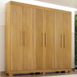 Guarda-roupa Casal 6 Portas 100% Mdf Norten Cinamomo