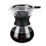 Cafeteira De Vidro Com Coador 400ml - Sabor E Praticidade