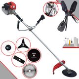 Roçadeira Anmax Cg520p À Gasolina 52cc 2,2hp Alta Rotação 5 Em 1 Com Carretel + Faca 2 Pontas + Faca 3 Pontas + Faca 40 Dentes Vídea + Faca 80 D