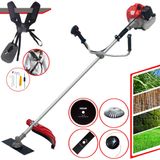 Roçadeira Cortador De Grama Cg520p-tb Anmax À Gasolina 2t 52cc 2,2hp 10.000rpm Com Carretel + Faca 2 Pontas + Faca 80 Dentes + Escova De Aço 38 Ce