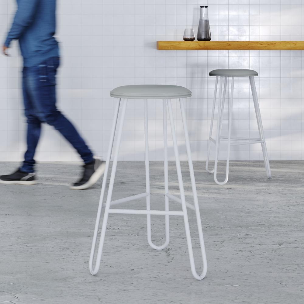 Conjunto Com 4 Banquetas Altas Ginger