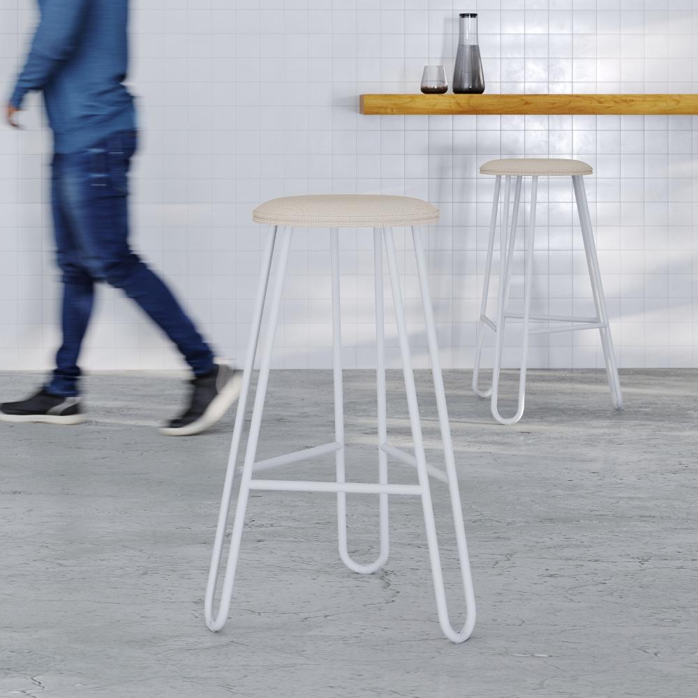 Conjunto Com 4 Banquetas Altas Ginger